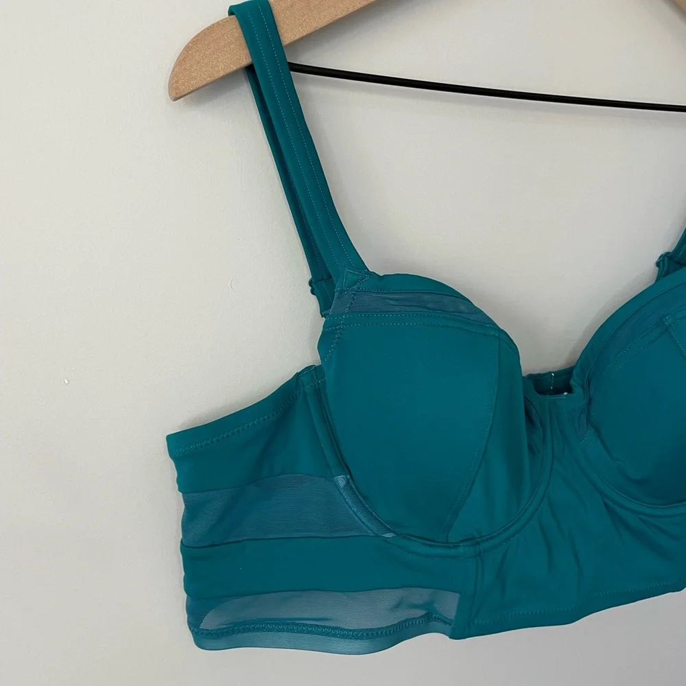 Adore me NWT mesh panel bikini top - Picture 2 of 11